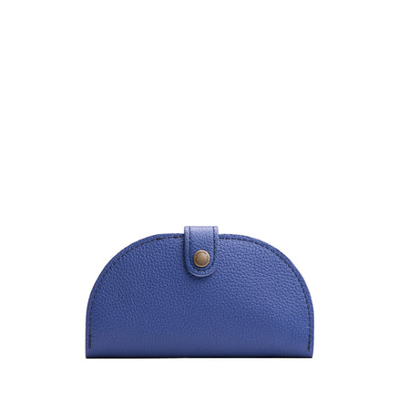 Molino Blue | Semicircle bifold wallet with snap closure