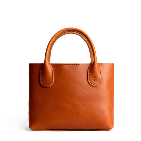 Tuscany*Large | Mid-size tote purse with  structured leather handles and crossbody strap