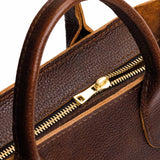 Coldbrew ANY Zipper | Petite tote purse with structured leather handles and crossbody strap