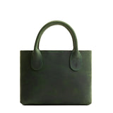 Evergreen Small | Petite tote purse with structured leather handles and crossbody strap