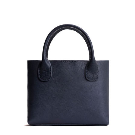 Night Owl*Large | Mid-size tote purse with  structured leather handles and crossbody strap