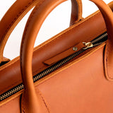 Tuscany ANY Zipper | Petite tote purse with structured leather handles and crossbody strap