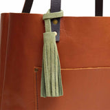 Laurel Classic | Fringed leather tassel with leather loop