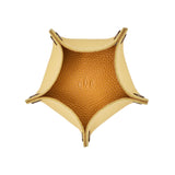 Butter Bliss | Star-shaped foldable leather tray with snap-button corners