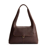 Coldbrew Medium | Slouchy triangle shaped shoulder bag with a flap