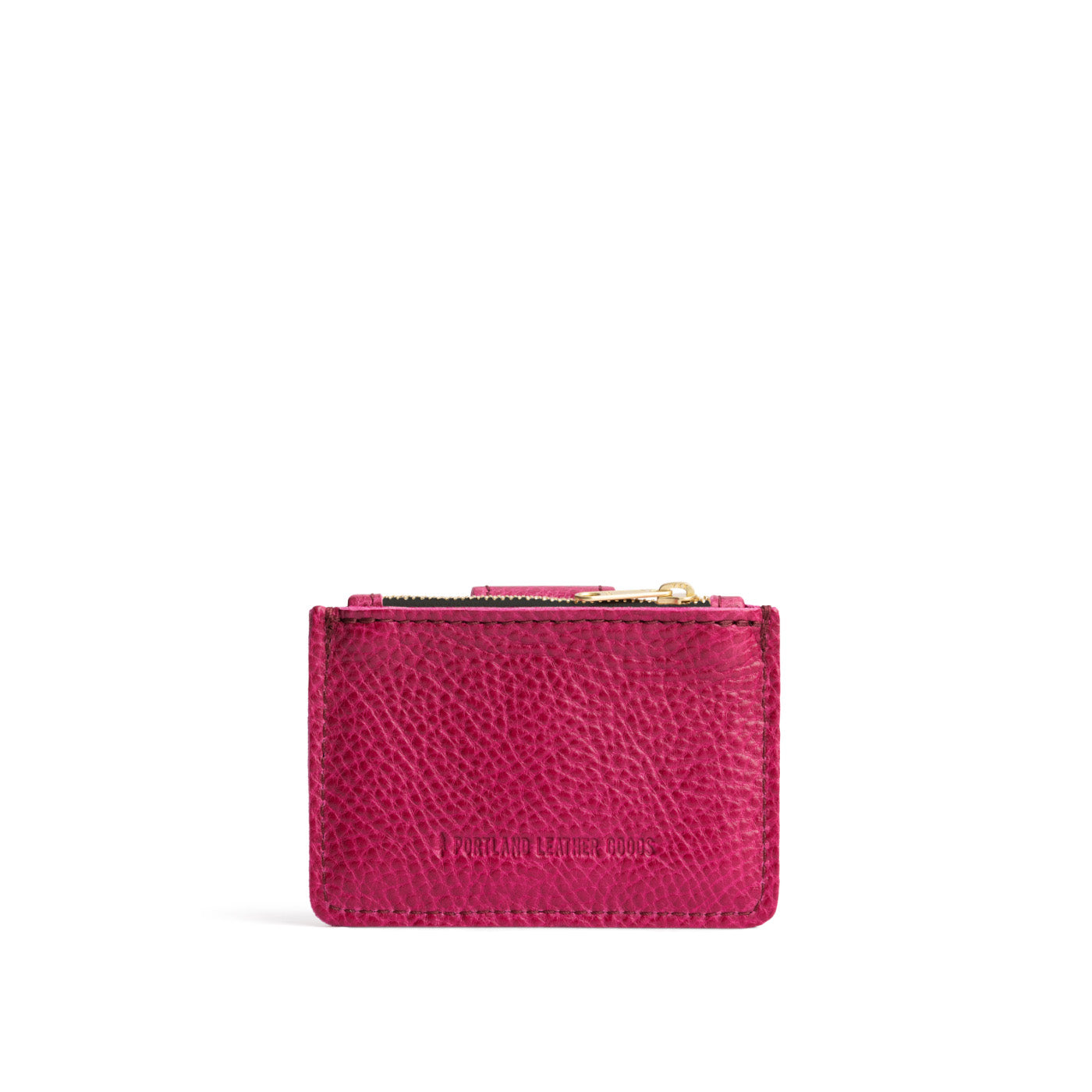 Cosmo | Back of compact wallet with snap closure and zippered pouch