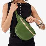 Cactus | Model wearing a sling bag with front zipper