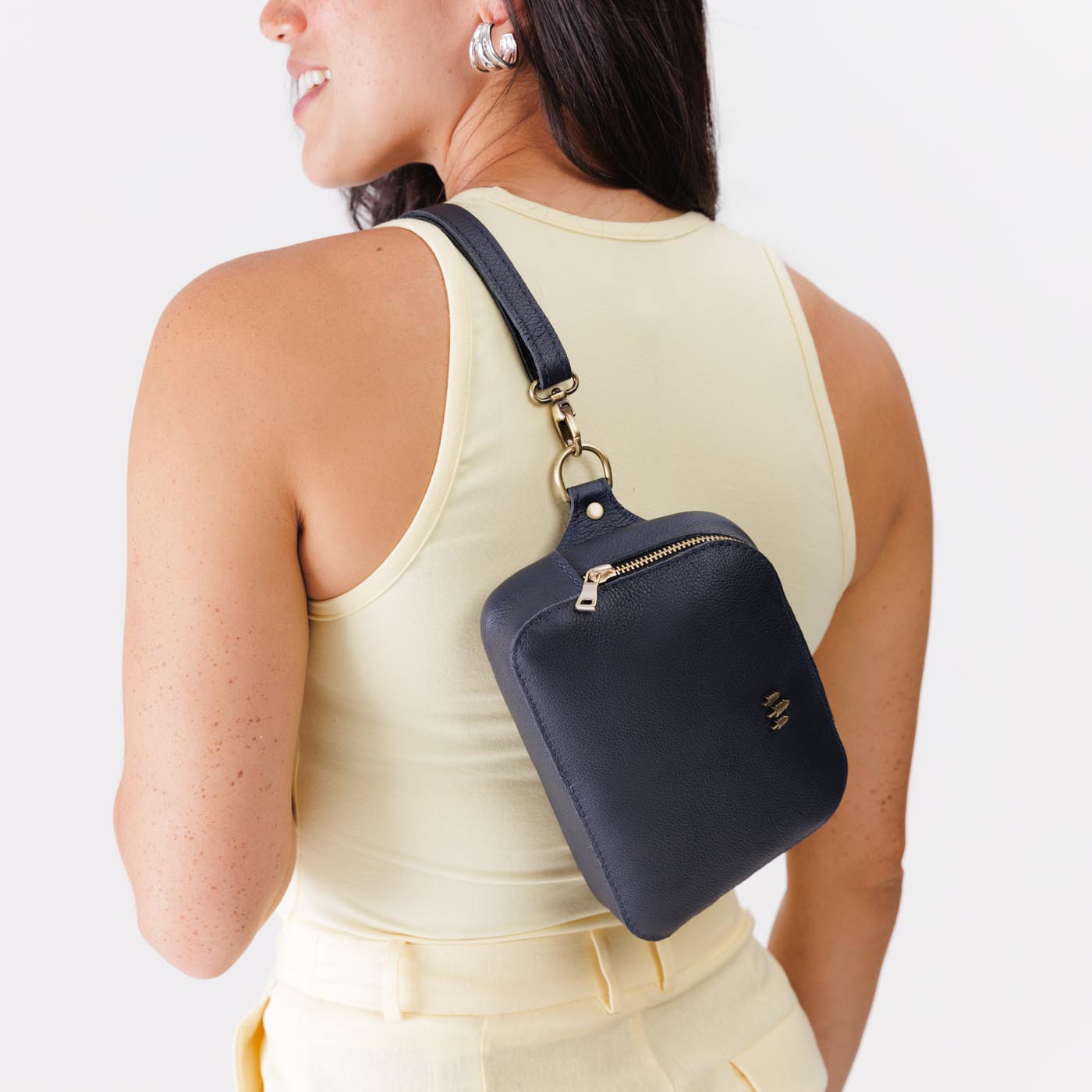 Night Owl | Model wearing sling bag
