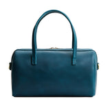 Westward Blue Oversized | Mini duffle shaped handbag with crossbody strap