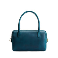 Westward Blue*Small | Mini duffle shaped handbag with crossbody strap