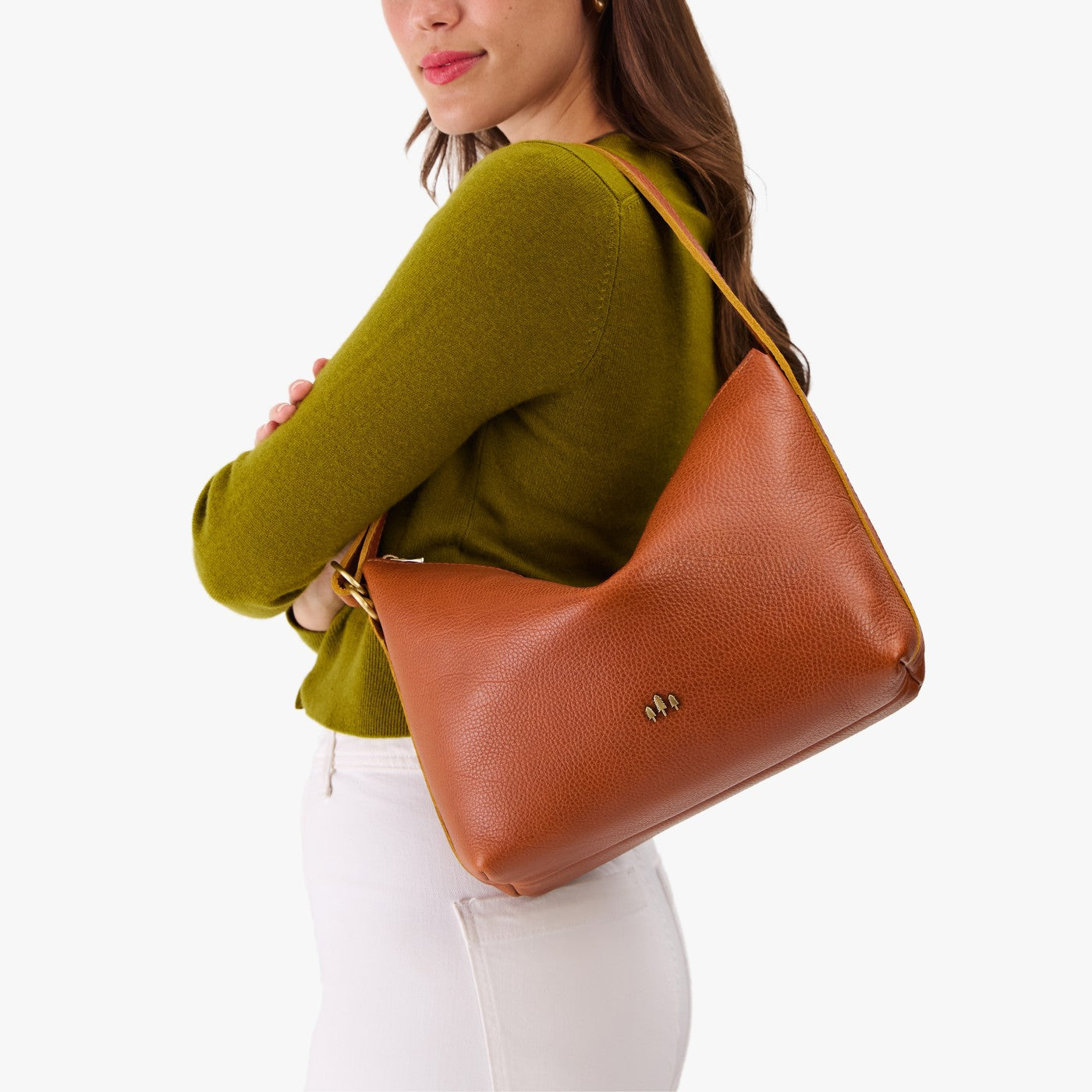 All Variants | Model wearing Large Slouchy Shoulder Bag on shoulder