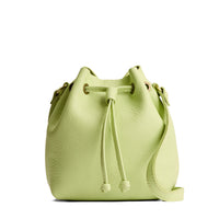 Shadow Lime*Small | Slouchy crossbody bag with leather drawstring closure