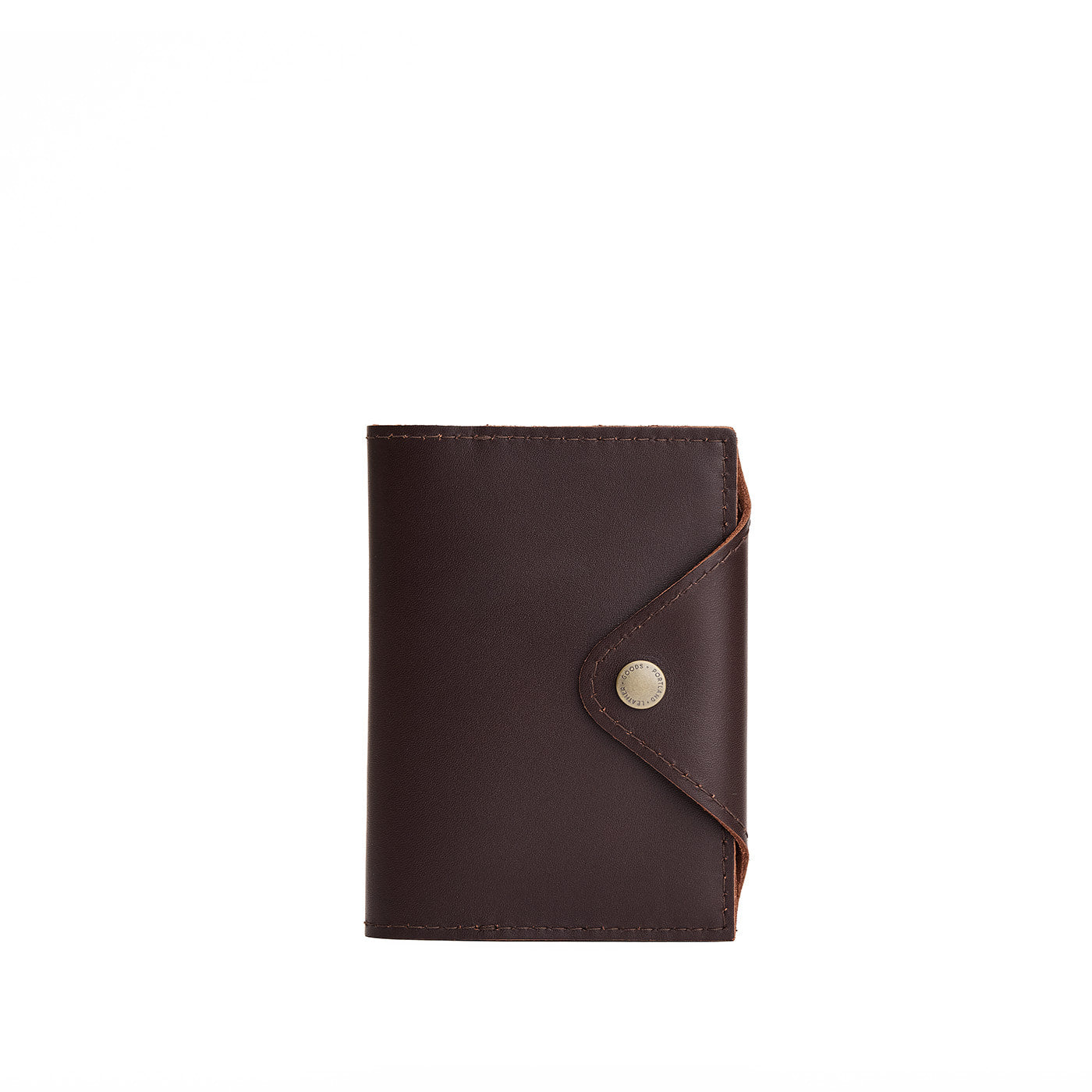 Grizzly*Small | Leather journal cover with button snap cover closed*Small | Leather journal cover with button snap cover closed