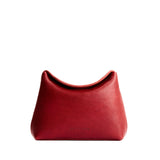 Chili Red | Leather pouch with a folded magnetic closure