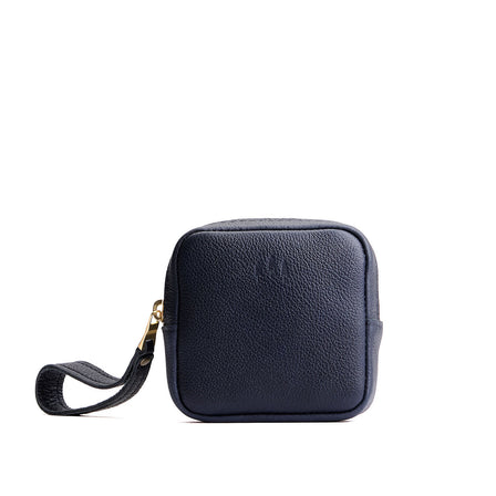 Night Owl | Square shaped small zip pouch with wristlet
