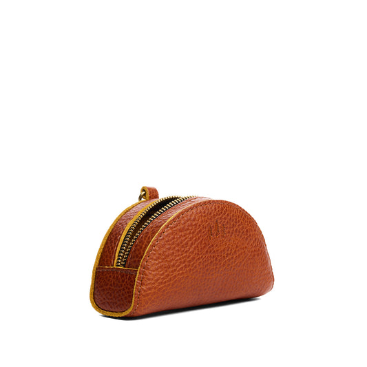 Sienna | Small half-moon shaped keychain pouch with zipper closure