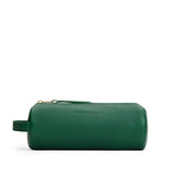 Bacalar | Cylindrical leather pouch with zipper and handle