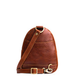 Nutmeg | Small sling bag with zipper closure and adjustable strap