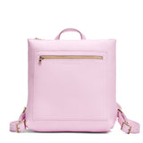 Pinkaboo Classic | Square slim leather tote backpack