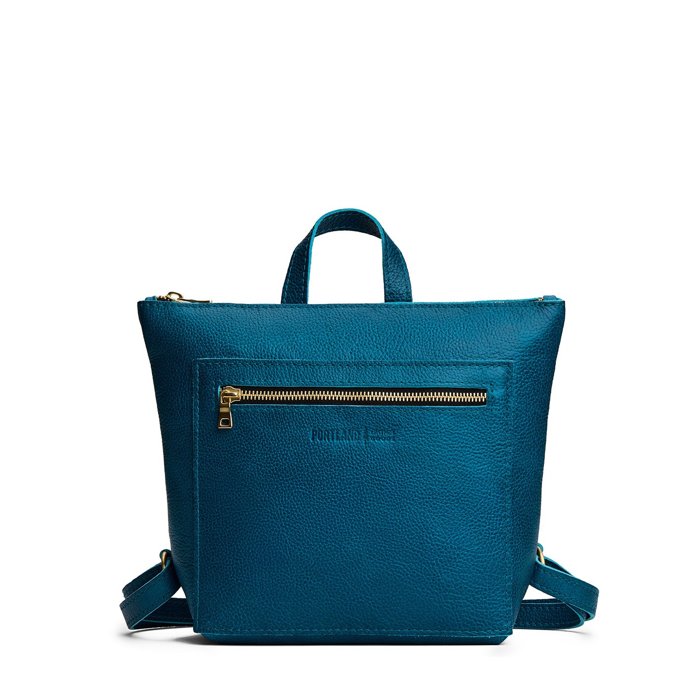 Planetary*Small | Small square slim leather tote backpack