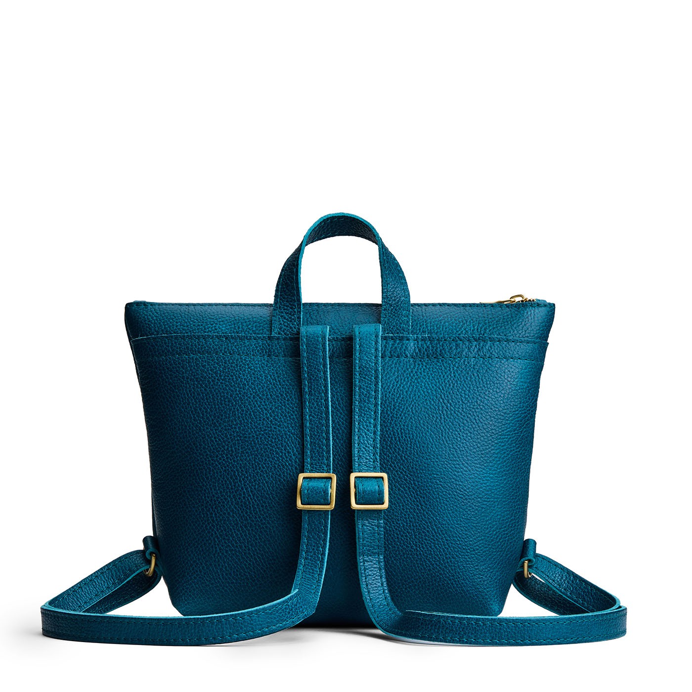 Planetary*Small | Small square slim leather tote backpack