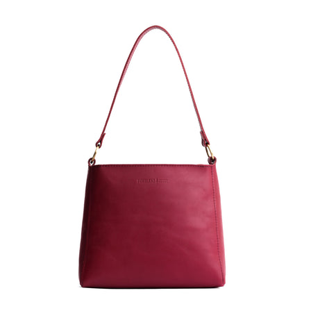 Berry Good*Classic | Triangular shoulder bag with antiqued brass finished hardware