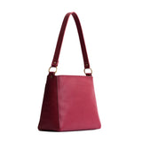 Berry Good Classic | Triangular shoulder bag with antiqued brass finished hardware