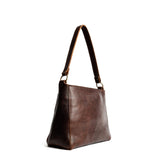 Coldbrew Classic | Triangular shoulder bag with antiqued brass finished hardware