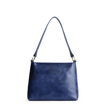 Cowboy Blue*Classic | Triangular shoulder bag with antiqued brass finished hardware
