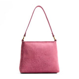 Hollyhock | Triangular shoulder bag with antiqued brass finished 