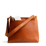 Honey Classic | Triangular shoulder bag with antiqued brass finished hardware