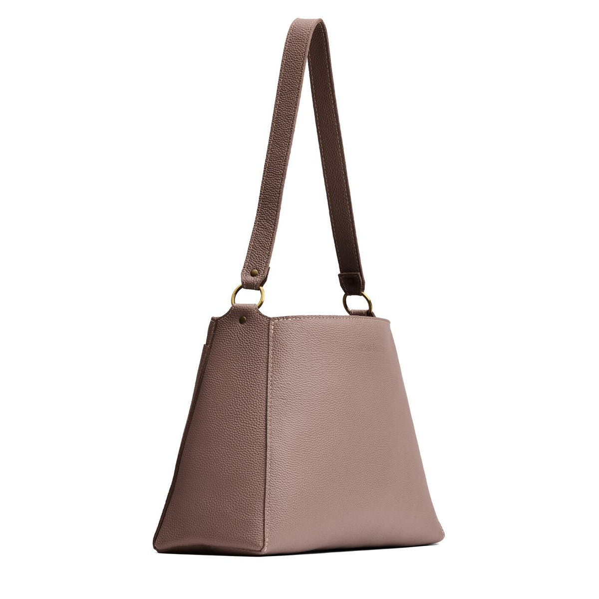 Sparrow*Large | Large triangular shoulder bag with antiqued brass finished hardware