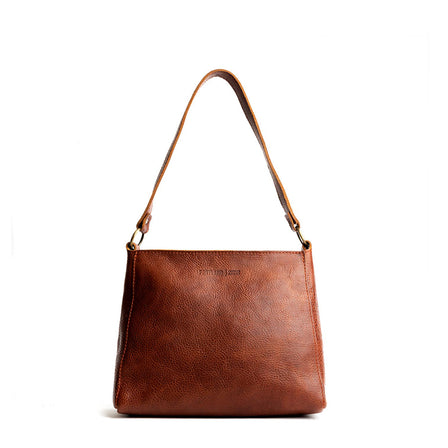 Nutmeg*Classic | Triangular shoulder bag with antiqued brass finished hardware