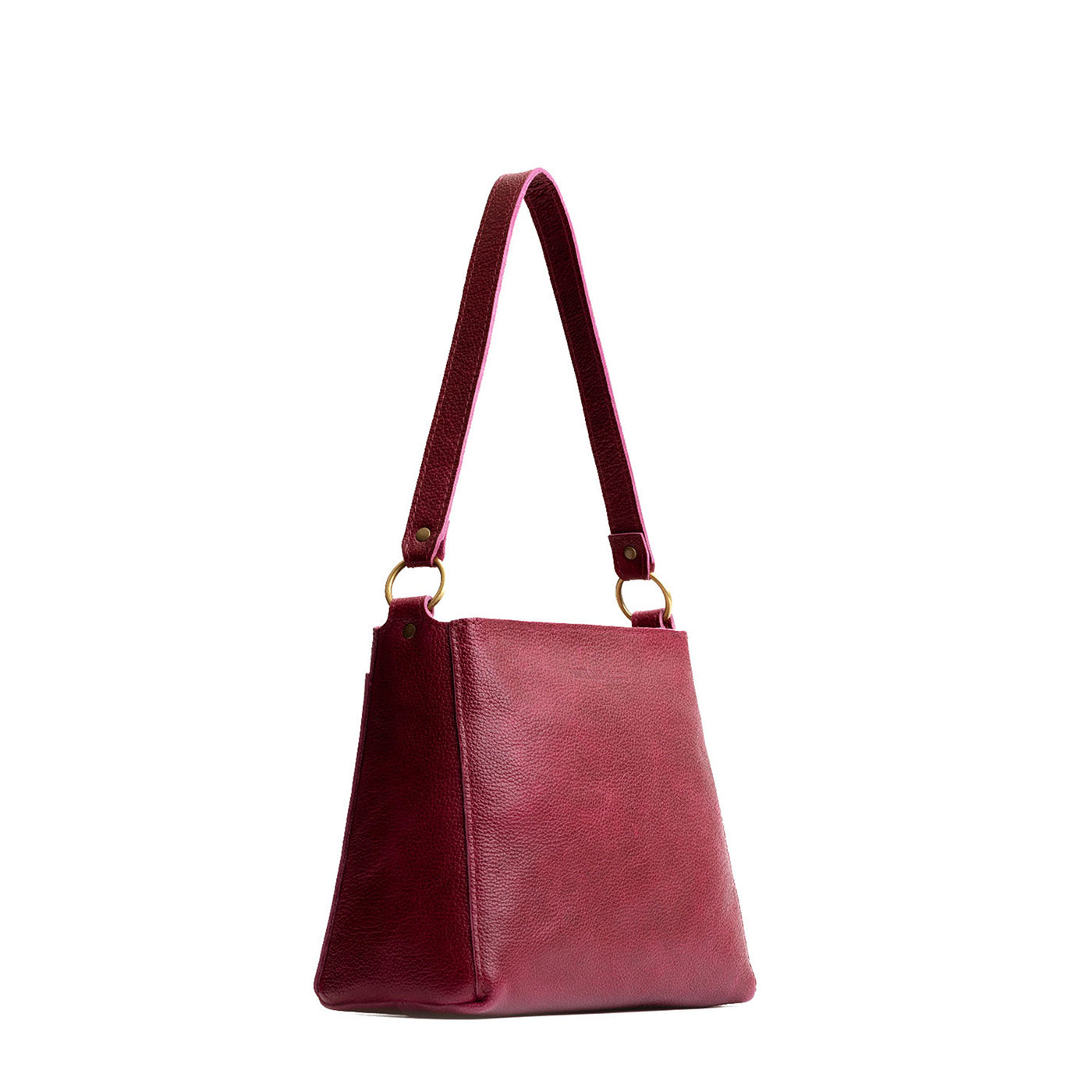 Orchid*Classic | Triangular shoulder bag with antiqued brass finished hardware