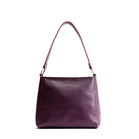 Plum*Classic | Triangular shoulder bag with antiqued brass finished hardware