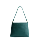 Sea Glass Classic | Triangular shoulder bag with antiqued brass finished hardware