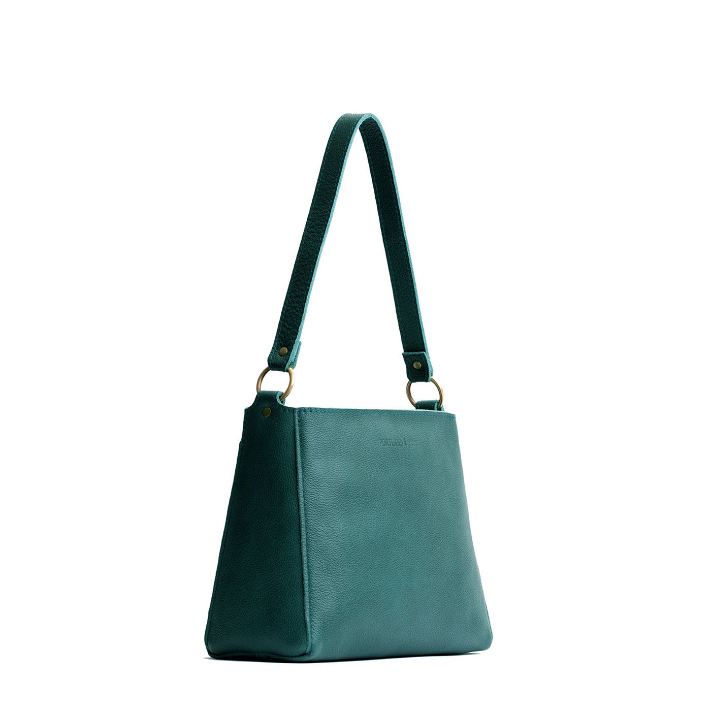 Sea Glass*Classic | Triangular shoulder bag with antiqued brass finished hardware