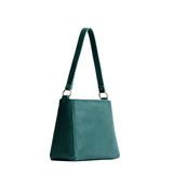 Sea Glass Classic | Triangular shoulder bag with antiqued brass finished hardware