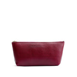 Orchid | Leather utility bag pouch with top zipper