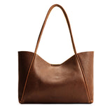 Asheville Large | Wide tote with leather straps and snap closure
