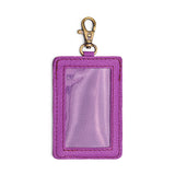 Cattleya | A leather card holder with a swivel lobster clasp on a white background