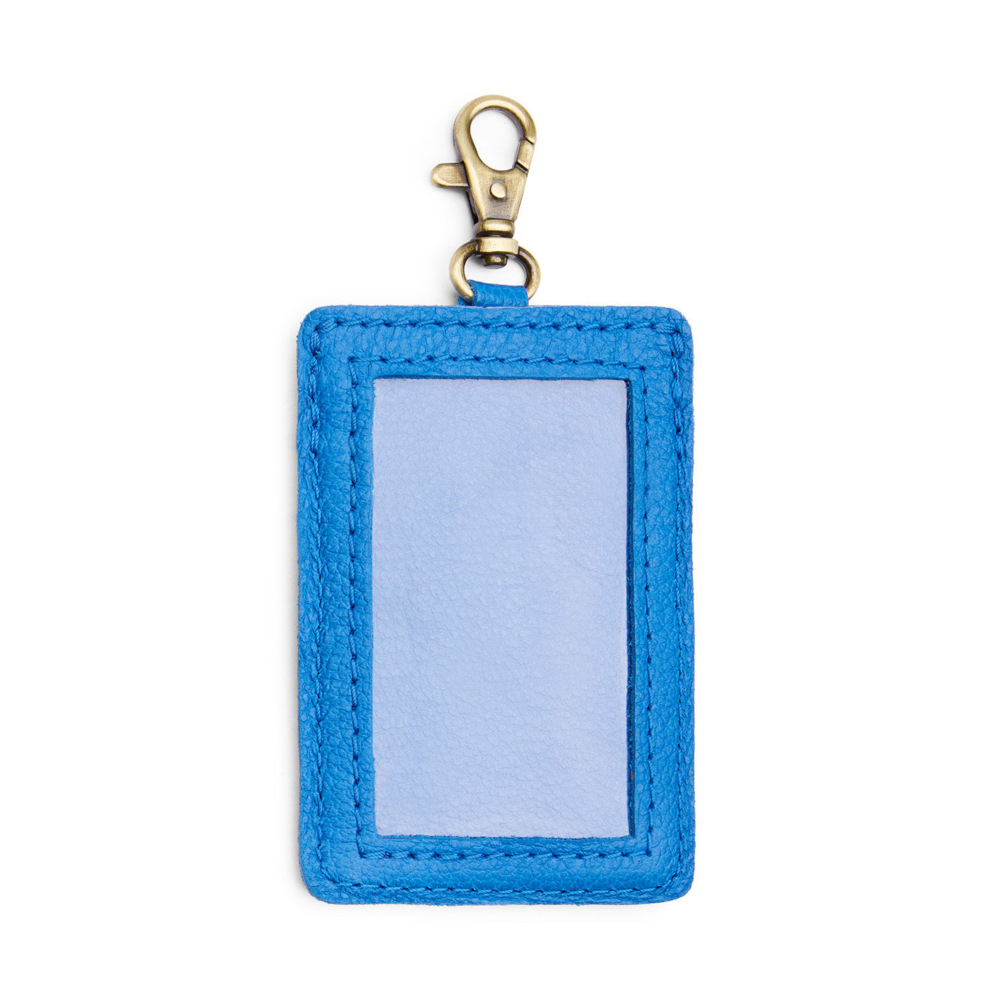 Skydive | A leather card holder with a swivel lobster clasp on a white background