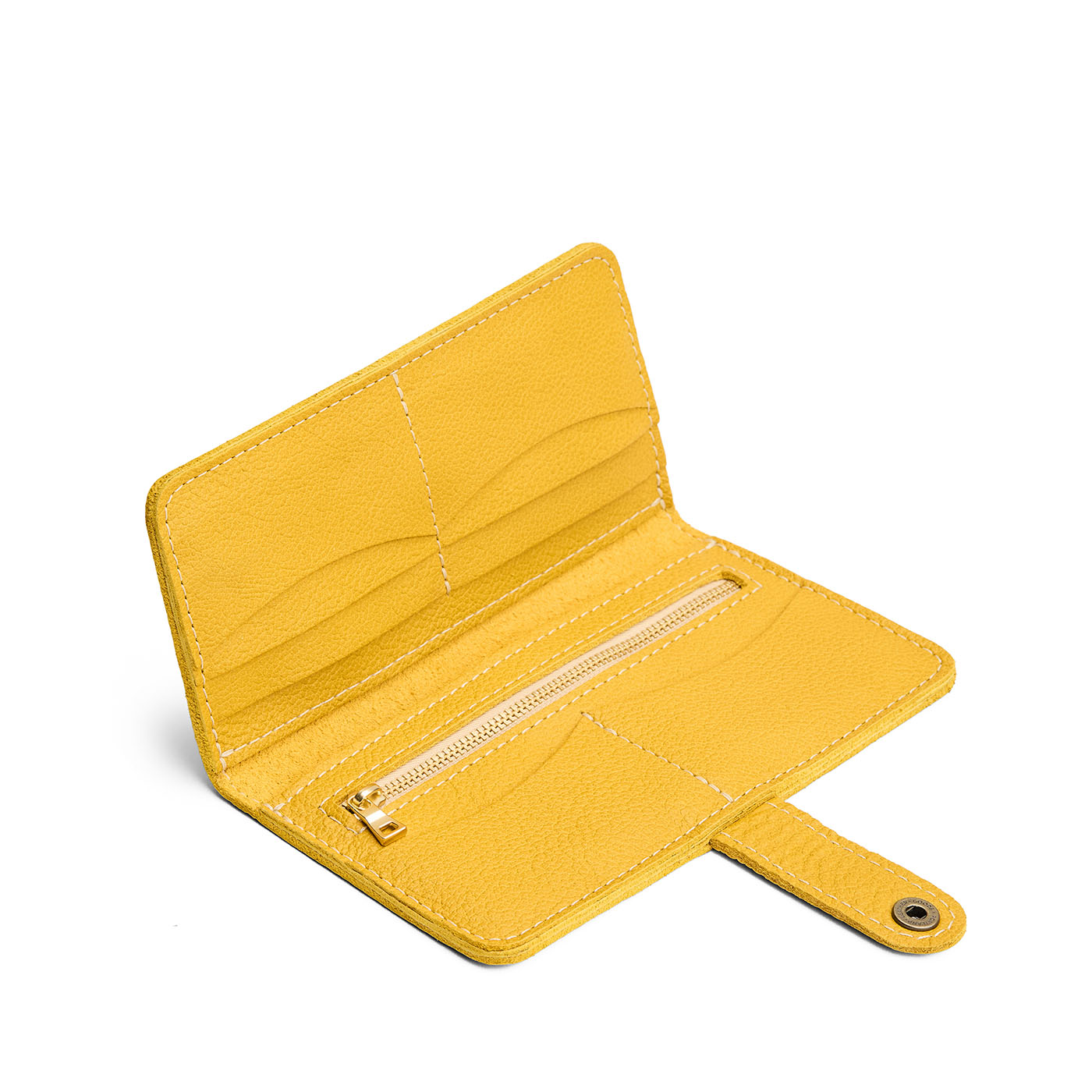 Pomello | Leather wallet with snap closure