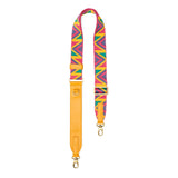 Arcade | Adjustable fabric and leather strap with zig zag pattern