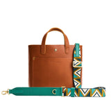 Greenwich | Adjustable fabric and leather strap with zig zag pattern