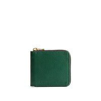 Bacalar | Small leather zippered bifold wallet