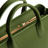 Cactus ANY Zipper | Petite tote purse with structured leather handles and crossbody strap