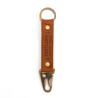 Honey*Long | leather logo branded keychain 