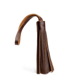 Grizzly Large | Fringed leather tassel with leather loop