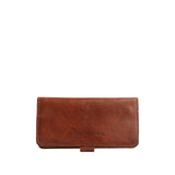 Nutmeg | Back of closed leather wallet